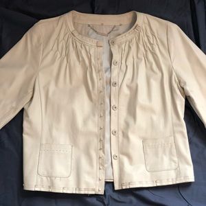 Tahari leather jacket